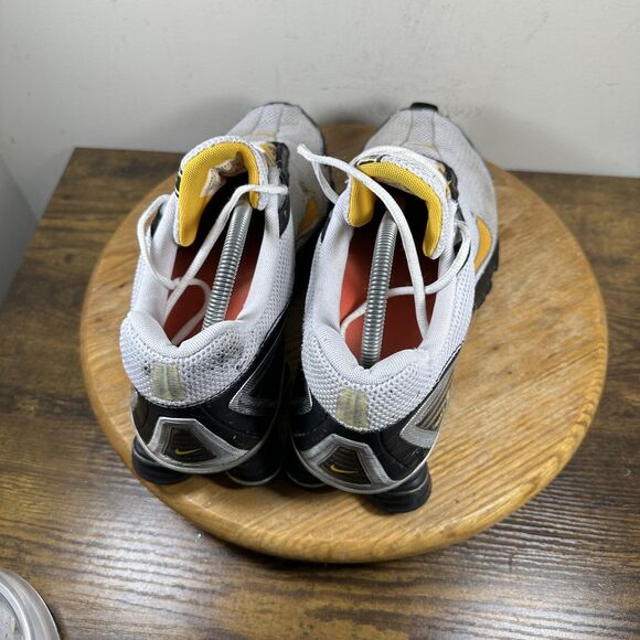 Nike Shox NZ Shoes Mens Size 11 White Black Yellow 315378-171 Running Sneakers main image 5